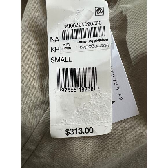 VELVET BY GRAHAM & SPENCER WOMENS SMALL NANCY COTTON BLEND TRENCH COAT KHAKI NEW - Picture 14 of 15